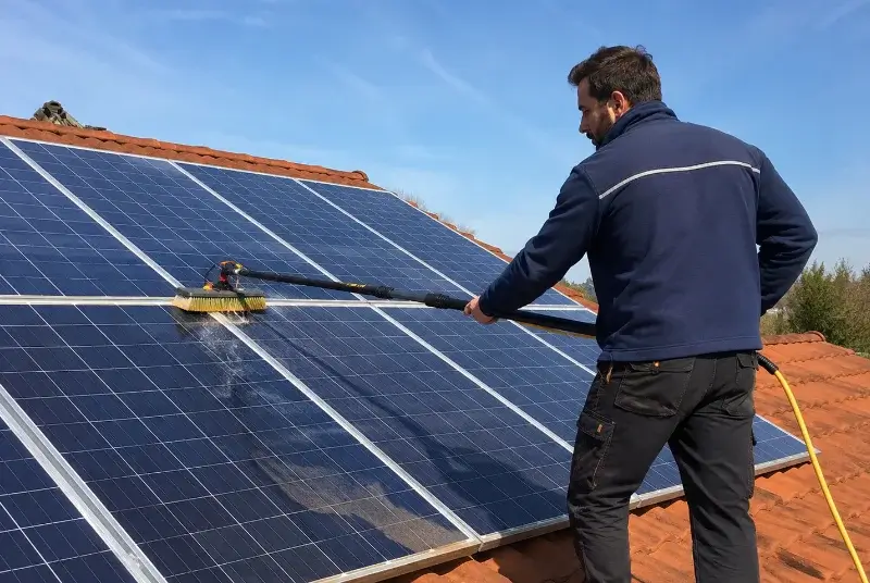 Nettoyage et entretien de panneaux solaires à Fozières